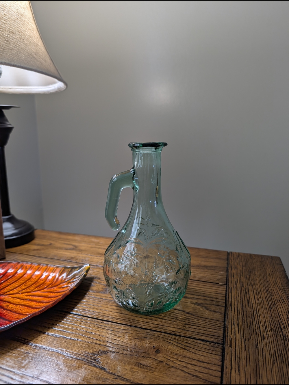 Vintage Canadian Light Green Glass Bottle